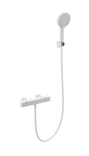 Смеситель для душа Wonzon & Woghand Stay 2 WW-B2016-A-MW с термостатом белый матовый